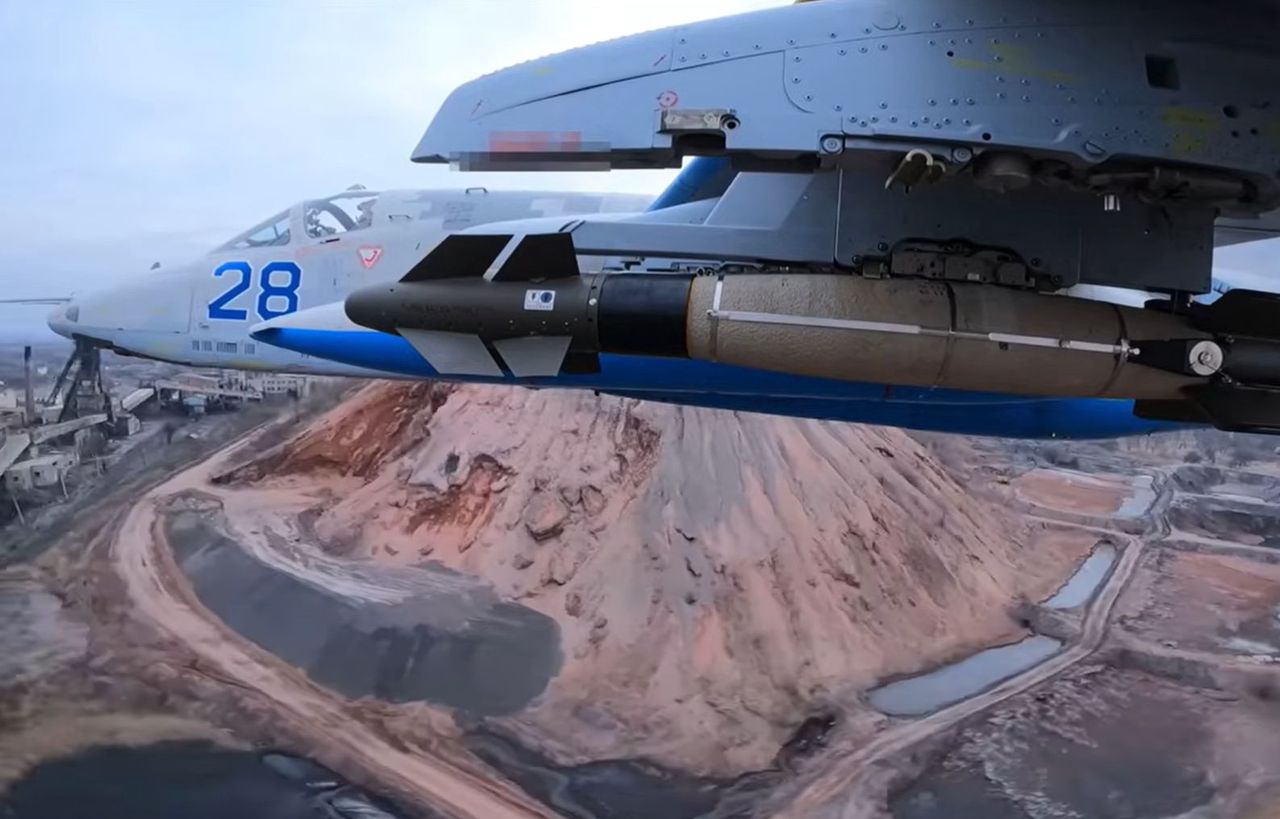 AASM 250 Hammer under the Su-25 attack aircraft