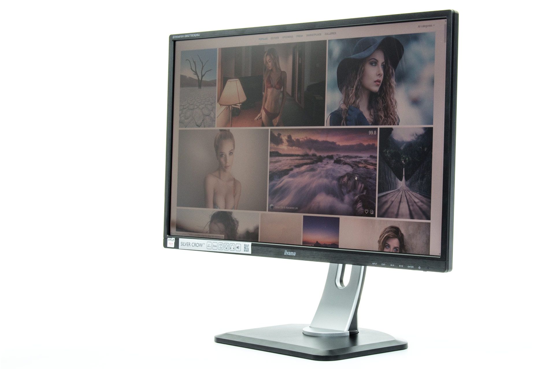 iiyama G-Master GB2783QSU Silver Crow profil przód