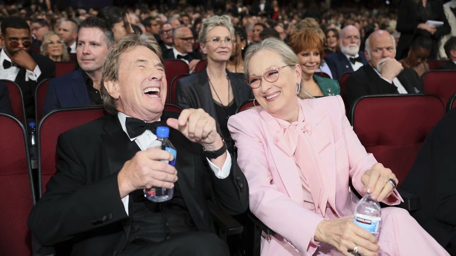 Martin Short i Meryl Streep na rozdaniu nagród Emmy