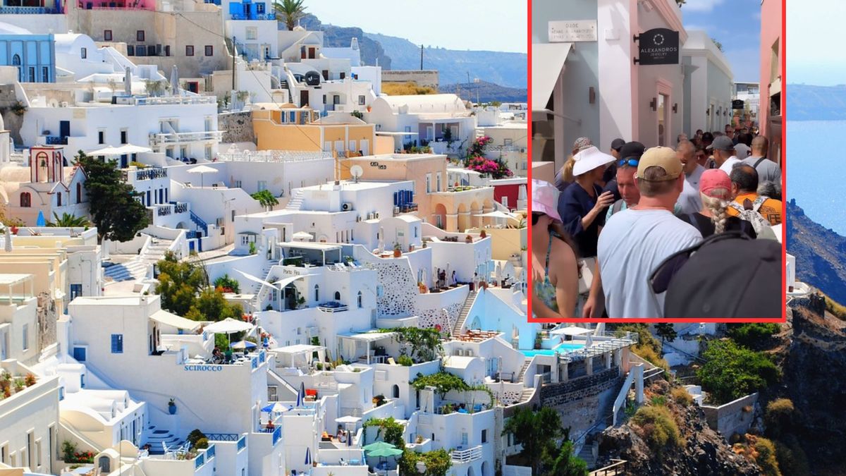 Tłumy turystów to tylko jeden z problemów Santorini