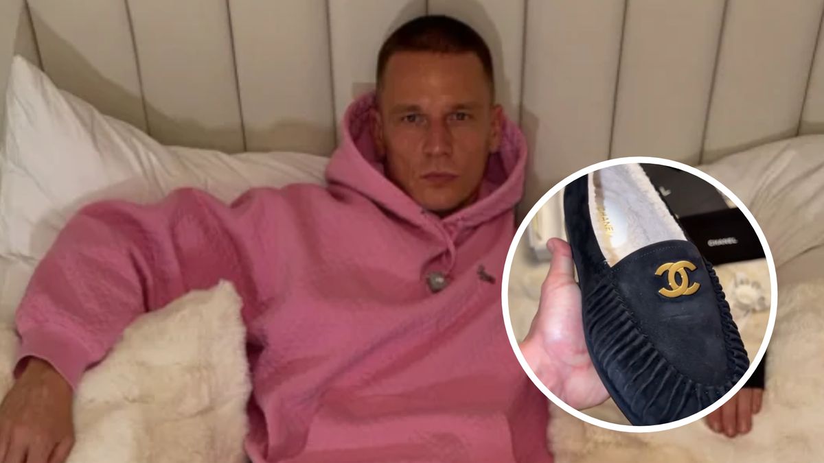 Bart Pniewski chwali się pantoflami od Chanel