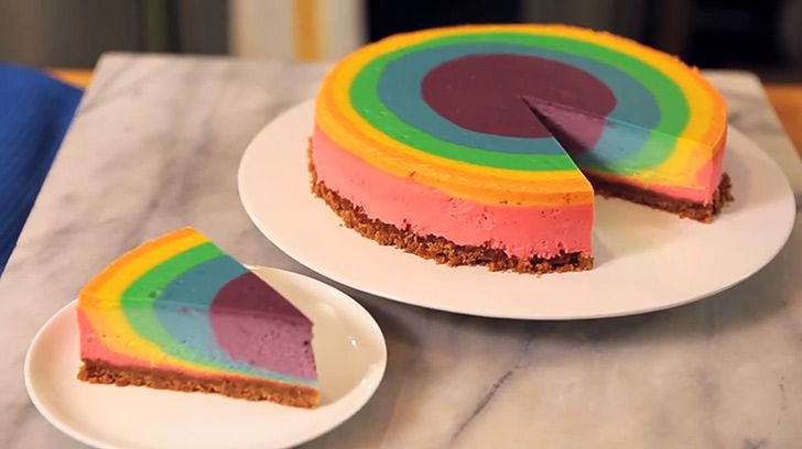 Rainbow Cheesecake