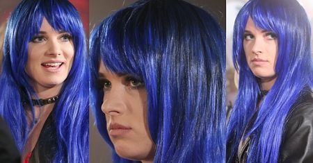 Maffashion kręci teledysk w niebieskiej peruce (ZDJĘCIA)