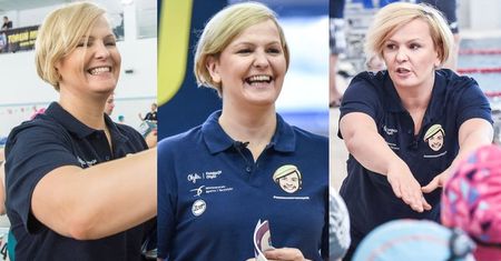 TYLKO U NAS: Otylia Jędrzejczak uczy dzieci pływać. Schudła 10 kilogramów! (ZDJĘCIA)