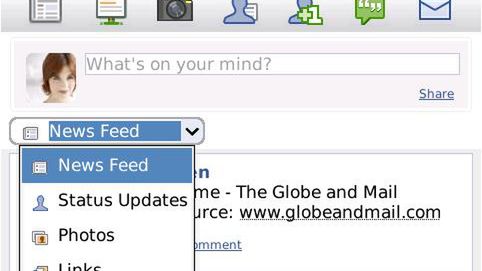 Kolejne wcielenie Facebooka dla Blackberry 1
