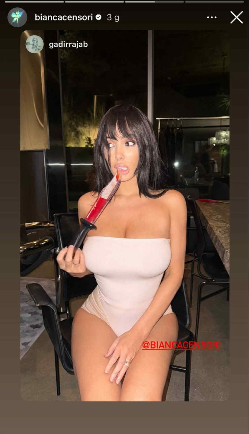 Bianca Censori w halloweenowej wersji