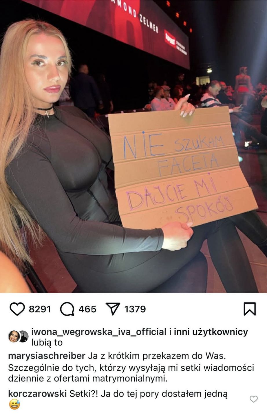 Odpowiedź Piotra Korczarowskiego pod postem Marianny