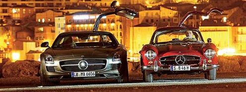 Legenda i jej potomek | Mercedes 300SL Gullwing vs. SLS AMG [wideo]