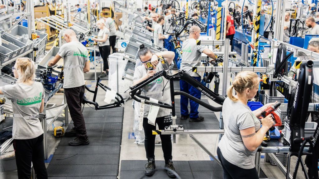 E-Bike Production at Accell Hunland Kft
Bloomberg
european, bike, bicycles, e-bike, worker, labor market, jobs, hungarian, manufacture, ebikes, electric bikes, work, woman, best photos, fabrication, city transport, ebike, e-bikes, laborer, employment, female, best photo, industries, euro members, business news, labor, labour, e.u., eu, emea, transportation and logistics, evs - electric vehicles