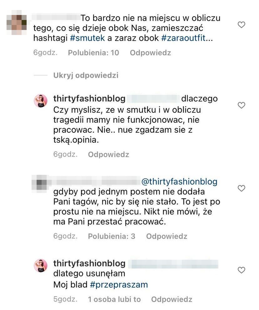 Nietaktowny wpis Magdaleny Antosiewicz