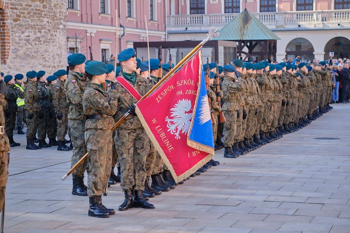 Ślubowanie kadetów klas mundurowych XIV LO Lublin