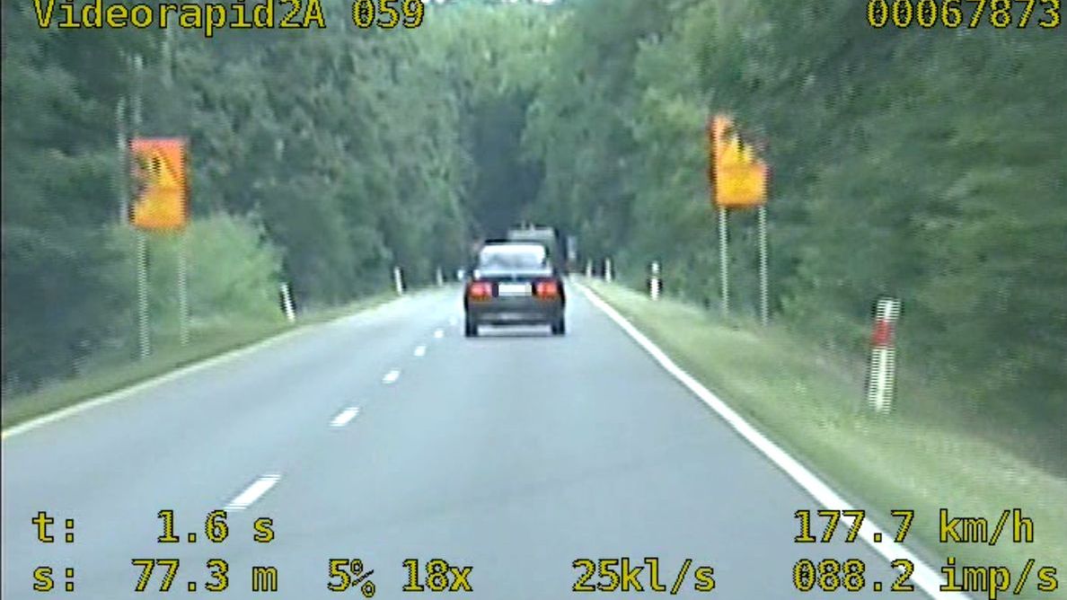 Młody kierowca niemal dwukrotnie przekroczył dopuszczalną prędkość