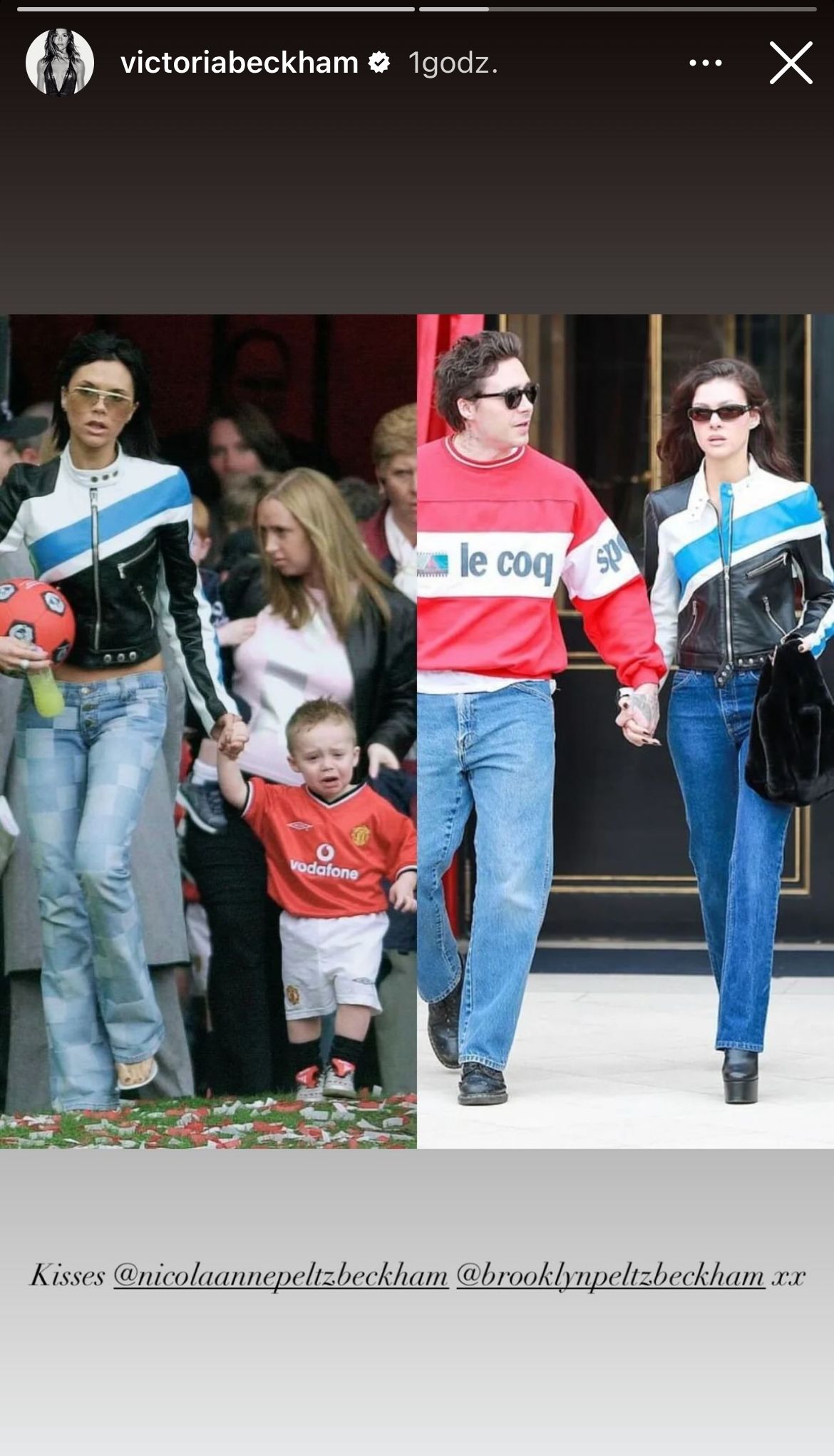 Victoria Beckham pożyczyła swoją kurtkę synowej