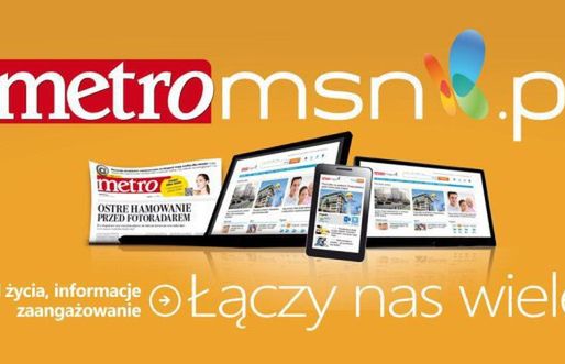 „Metro” promuje wydania papierowe i cyfrowe. “Łączy nas wiele”