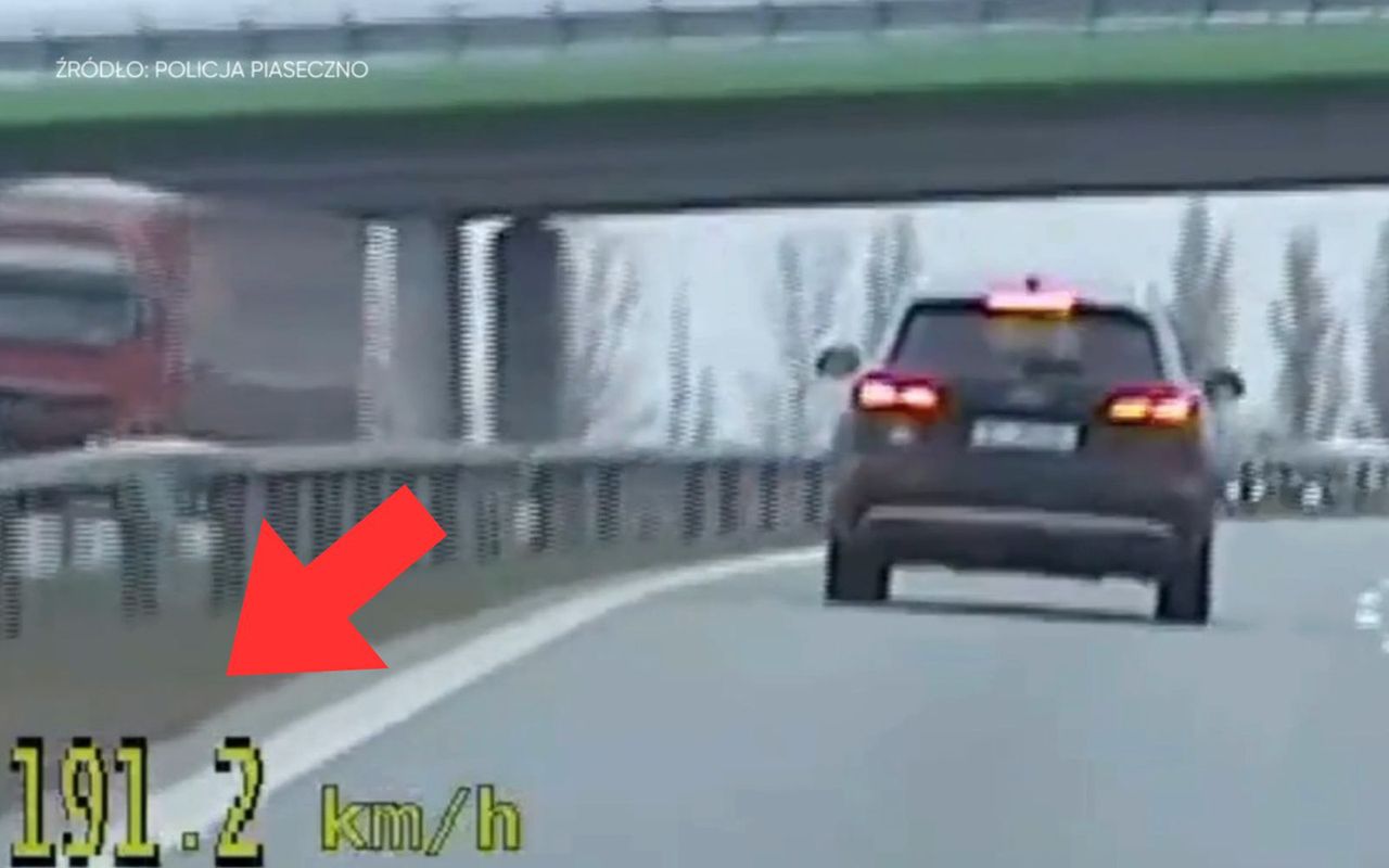 Prawie 200 km/h na ekspresówce. Policja pokazała nagranie