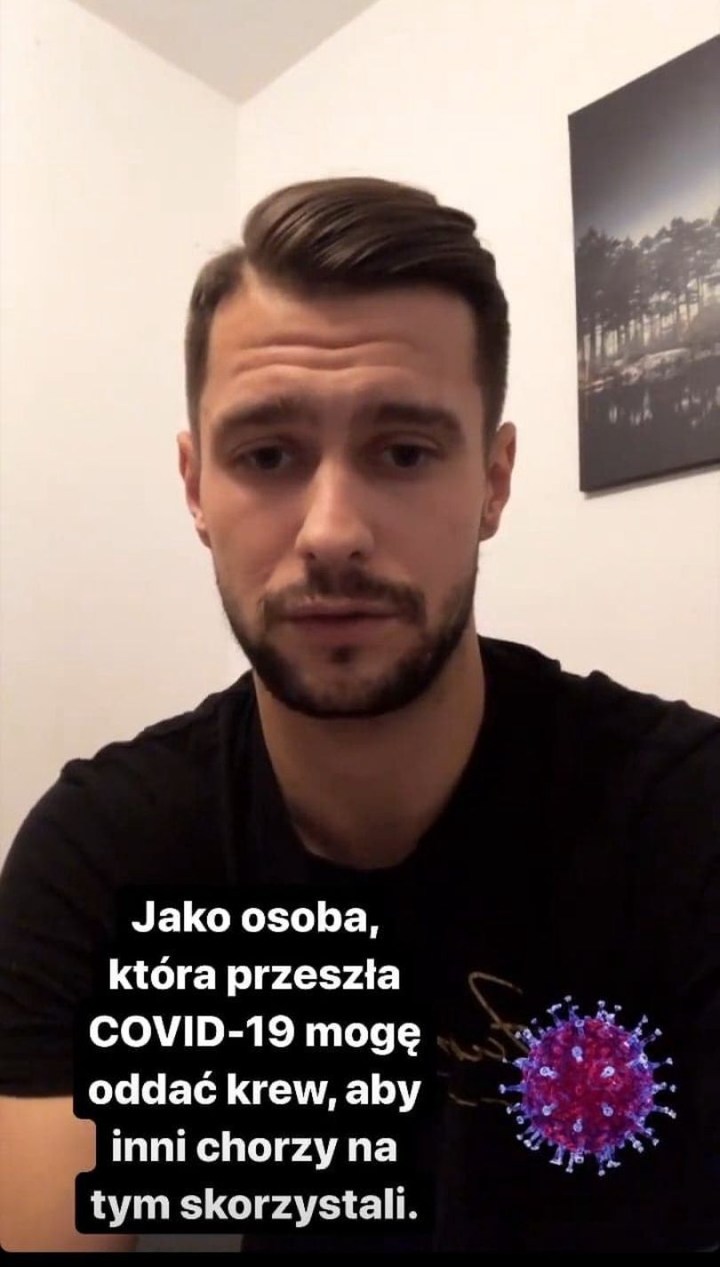 Mikołaj Jędruszczak przyznaje, że chorował na koronawirusa i zachęca do oddawania osocza
