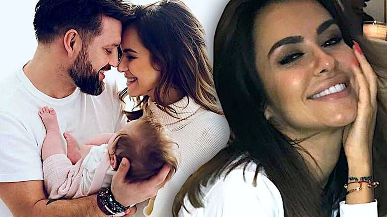 Natalia Siwiec z córką i mężem