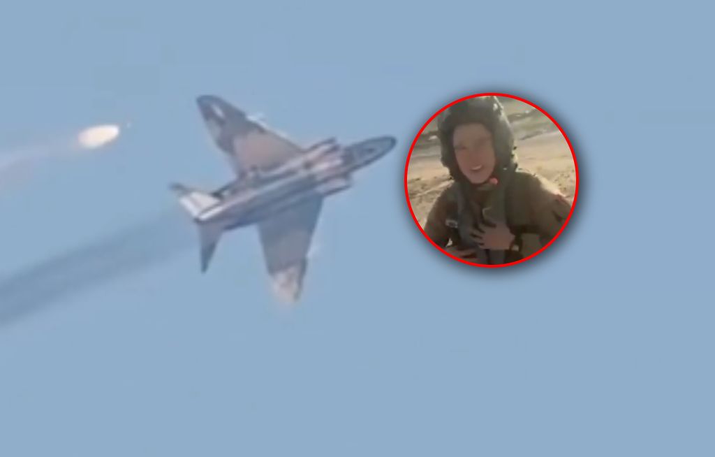 Zdążyła się katapultować. Pilotka z USA nagrana