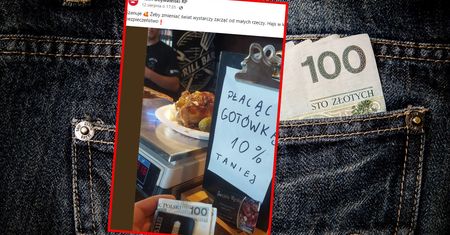 Nagroda za płacenie gotówką. Niektórzy dopatrują się próby oszustwa