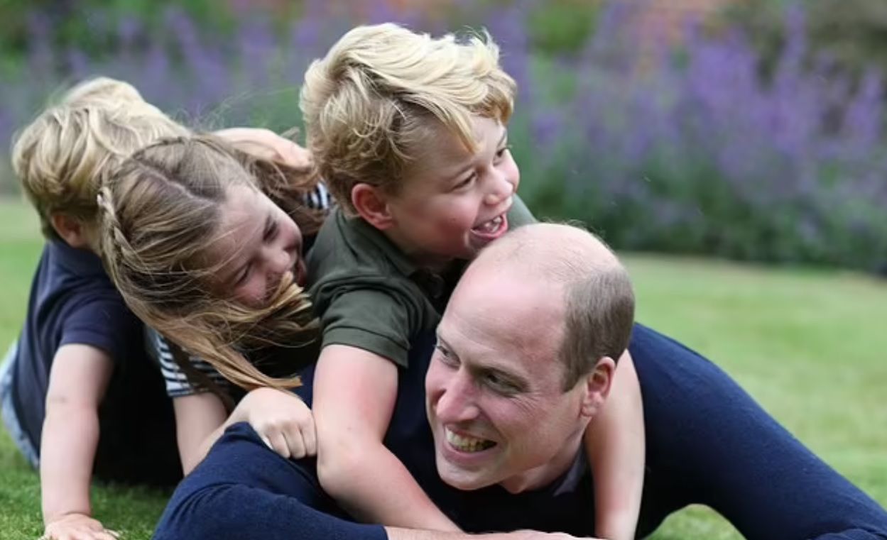 Książę William z dziećmi