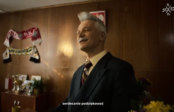 Michał Żebrowski jako bezczelny polityk w kampanii SexedPL przed wyborami samorządowymi