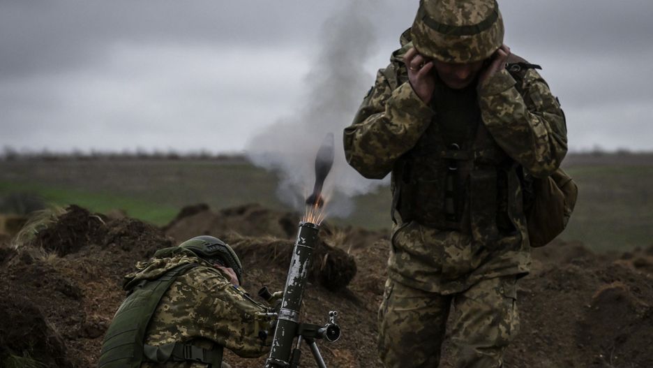 ZAPORIZHZHIA, UKRAINE - APRIL 20: Members of Ukrainian Armed Forces are seen during their shooting training with heavy weapons at the areas close to the frontline in Zaporizhzhia, Ukraine on April 20, 2023. It is the great importance for Ukrainian military personnel to be trained with such war equipment in order to become accustomed to using various weapons purchased or sent as aid from Allied countries. Although it is not yet clear when and from which regions the counter-attack will begin, care is taken to ensure that Ukrainian soldiers can use various weapons in order to keep the defensive line and counterattack the Russian army. Anadolu Agency (AA) observed exclusively the war training program organized for Ukrainian soldiers in the Zaporizhzhia region, with the special permission from the Ukrainian Armed Forces. In the training process, which was held in wide areas close to the Zaporozhian front, shooting was carried out with many weapons such as armored vehicles, anti-aircraft guns, machine guns, mortars, and anti-tank. (Photo by Muhammed Enes Yildirim/Anadolu Agency via Getty Images)
