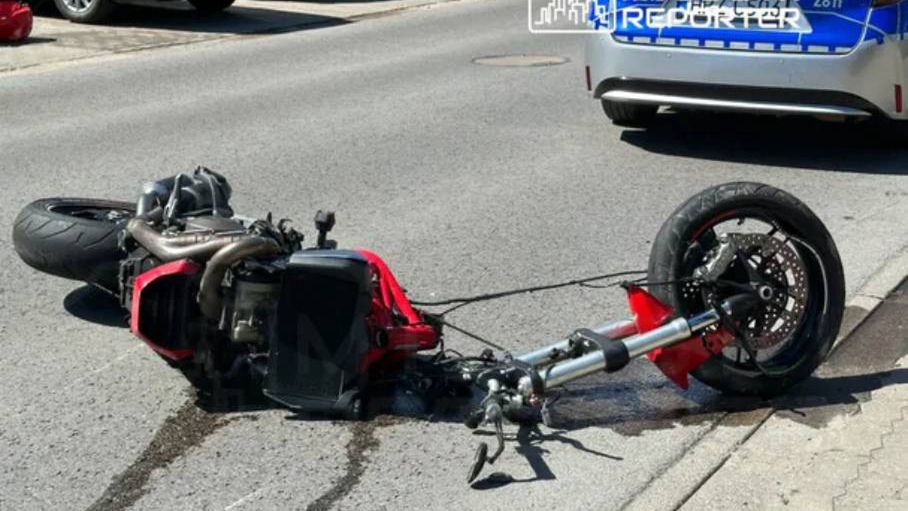 wypadek motocyklisty