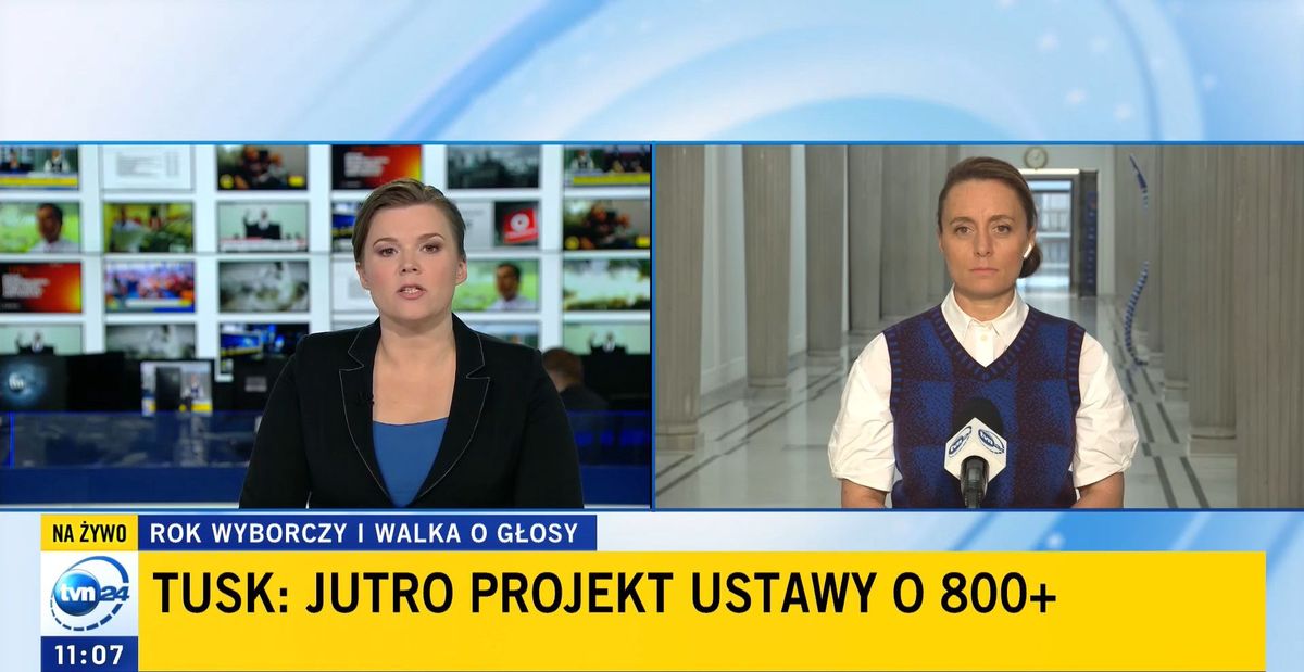 TVN24 odświeżyło nieco oprawę graficzną. Tak wygląda nowa, powiększona belka 