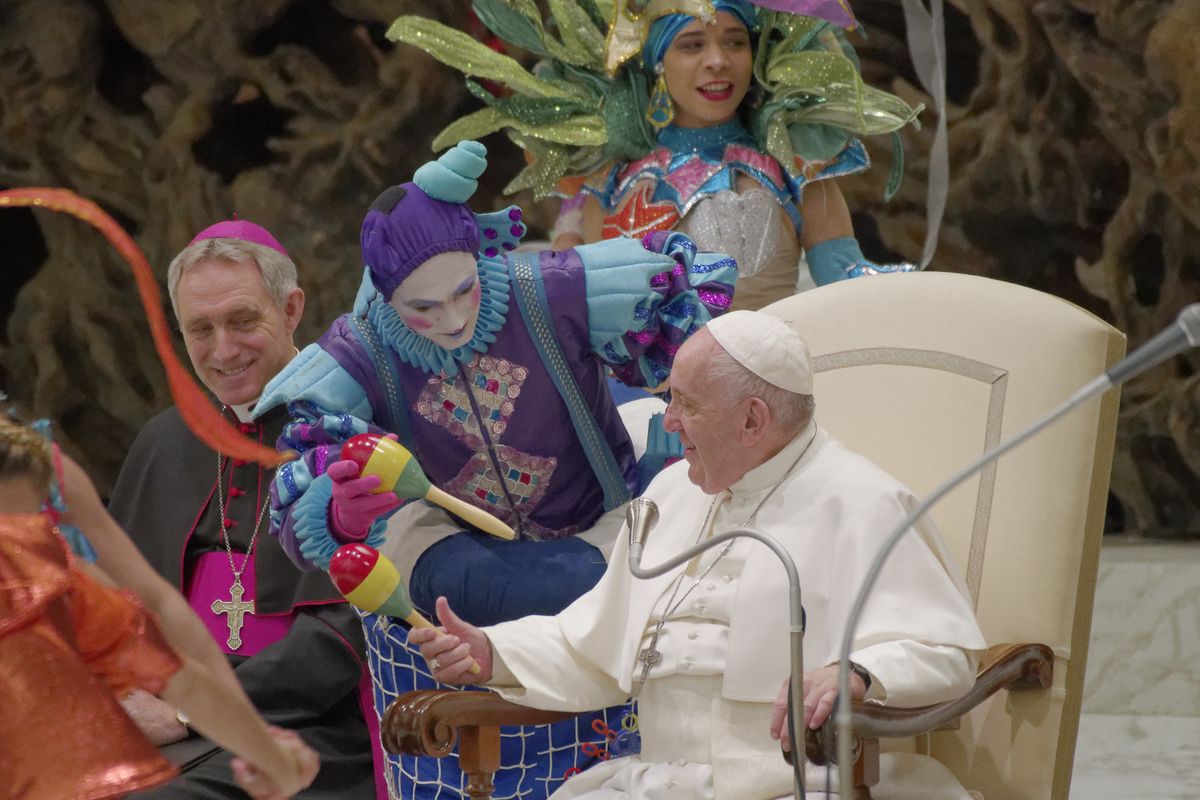 Cyrkowcy z Kuby na audiencji generalnej u papieża Franciszka
