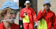 "Modny" Justin Bieber nerwowo skubie słomkę
