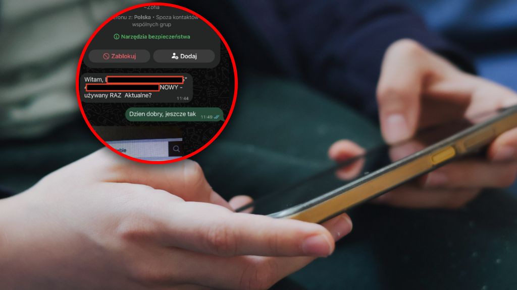 Fałszywe wiadomości na WhatsAppie to jeden z popularnych schematów oszustw wymierzonych w użytkowników OLX