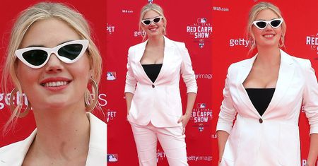 Ciężarna Kate Upton pozuje w skromnej stylizacji