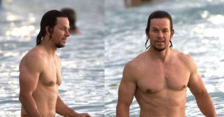 Umięśniony Mark Wahlberg bez koszulki na Barbadosie (ZDJĘCIA)
