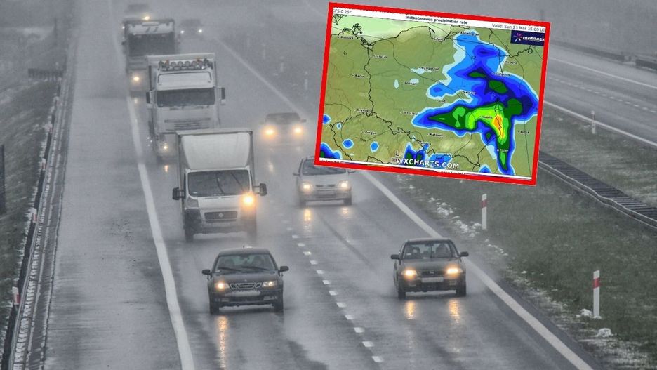 Niż znad Niemiec już nad Polską. Nadciąga deszcz, śnieg i silny wiatr