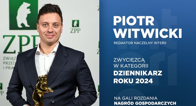Piotr Witwicki z nagrodą Dziennikarza Roku 2024 od ZPP