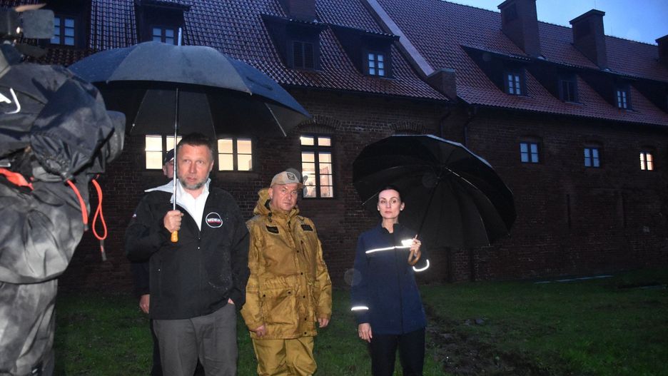 Minister spraw wewnętrznych z krótką wizytą w Malborku