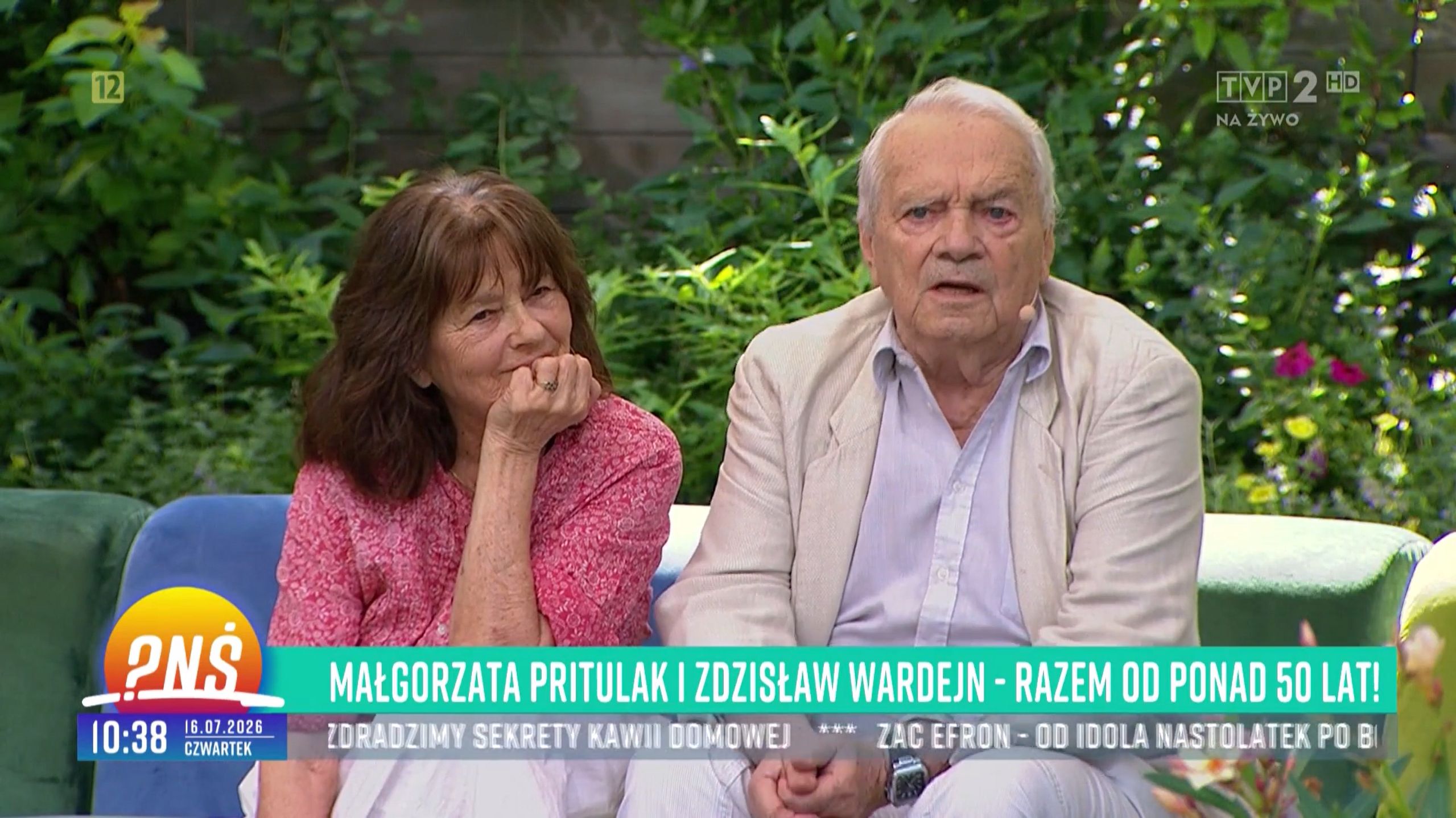 Zdzisław Wardejn i Małgorzata Pritulak w "Pytaniu na śniadanie"