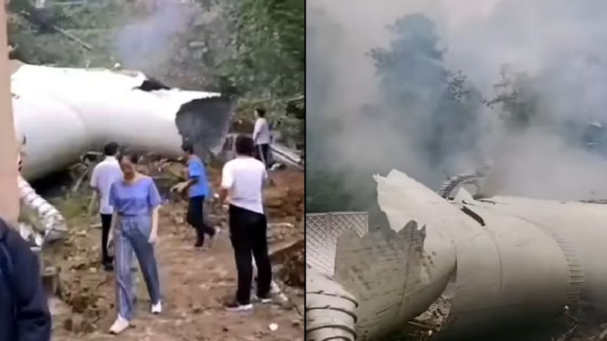 Satelita spadł na wioskę w Chinach.