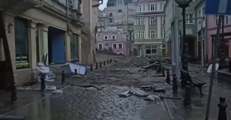 Kłodzko po przejściu kataklizmu. Przerażający widok