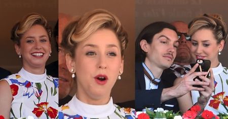 Wnuczka Grace Kelly z chłopakiem oglądają turniej tenisowy (ZDJĘCIA)