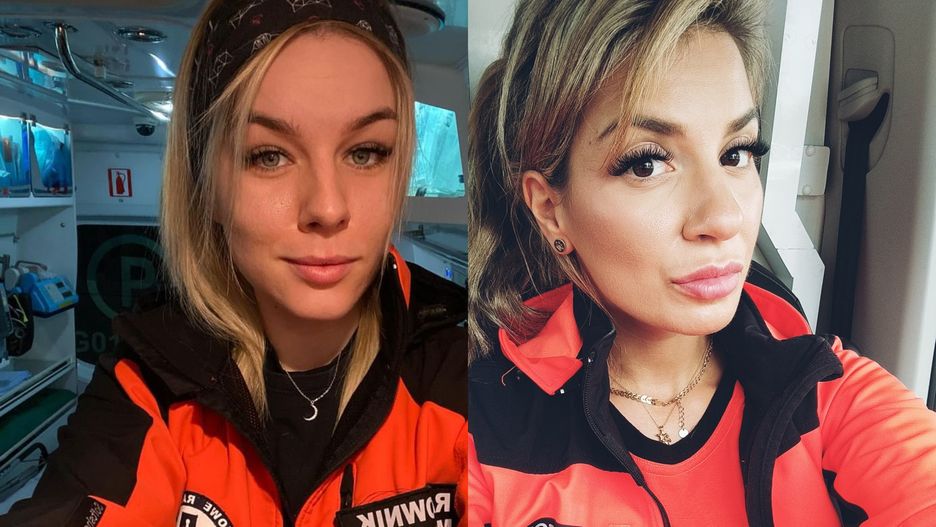 Agnieszka Żubrowska i Joanna Wiśniewska - ratowniczki medyczne