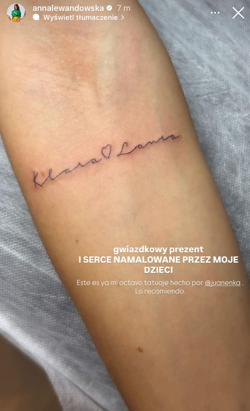 Nowy tatuaż Lewandowskiej