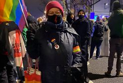 Babcia Kasia wśród protestujących. "Nie myślę o zagrożeniu, są rzeczy ważne i ważniejsze"