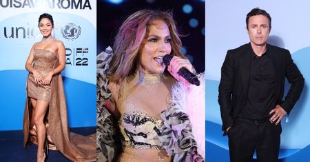 Gwiazdy bawią się na imprezie charytatywnej: Jennifer Lopez ze szwagrem, Vanessa Hudgens, Jared Leto... (ZDJĘCIA)