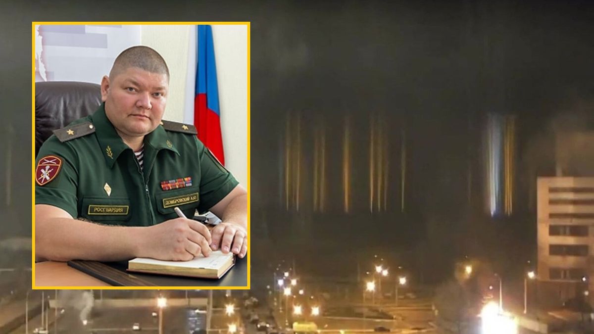 Moment ataku na elektrownię atomową w Zaporożu. Rozkaz wydał płk. Alieksiej Dombrowski 