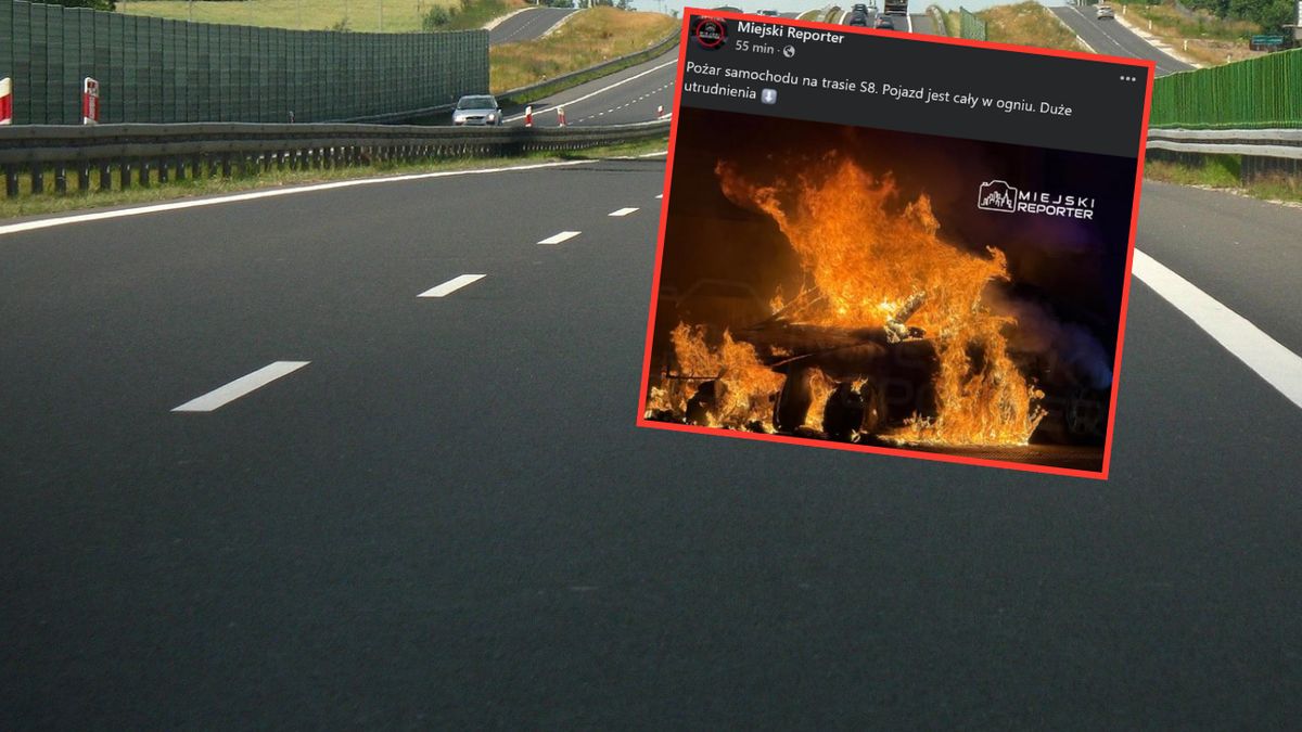 Samochód spłonął doszczętnie  