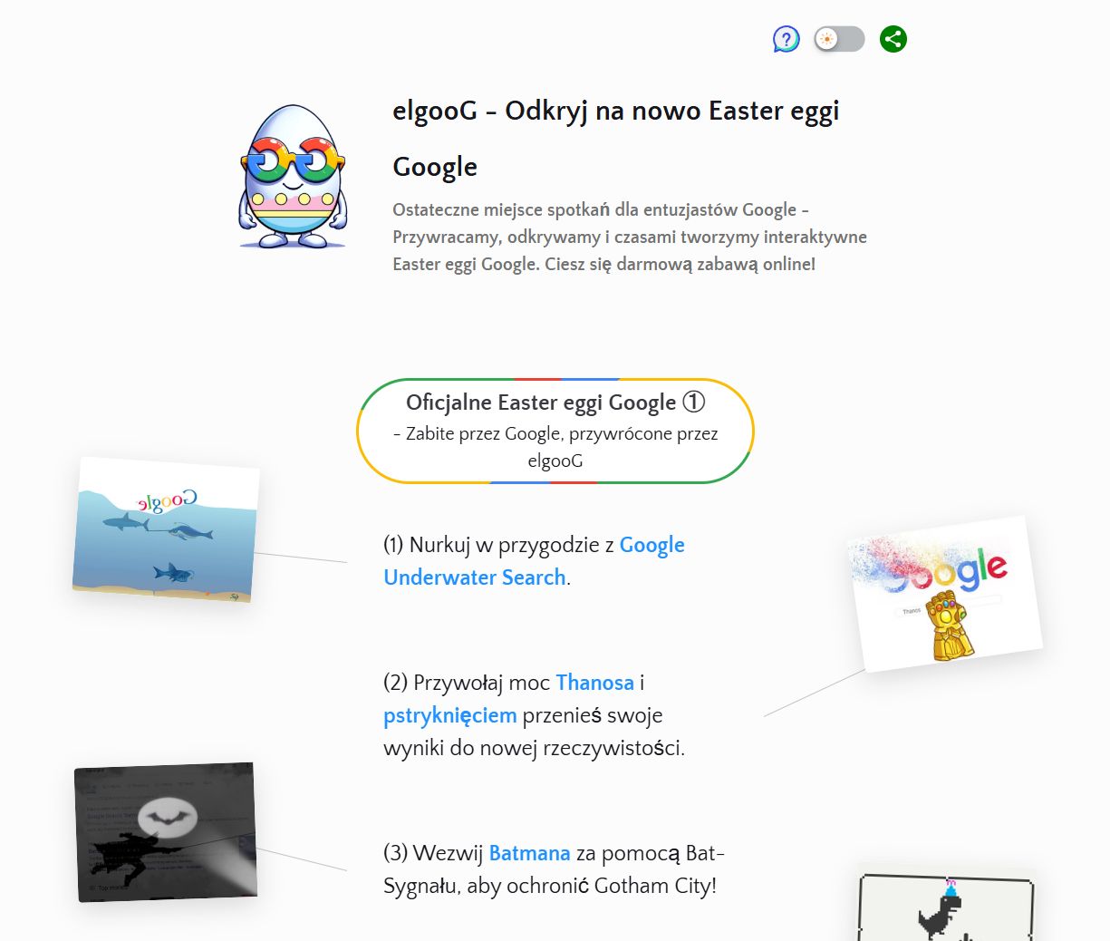 Historyczne easter eggi z Google