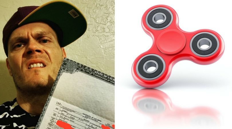 Dał dziecku na imię ''Fidget Spinner''