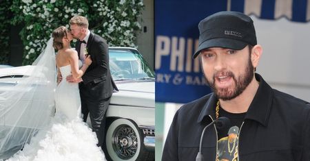 Córka Eminema wyszła za mąż! Raper zapozował z młodą parą (FOTO)