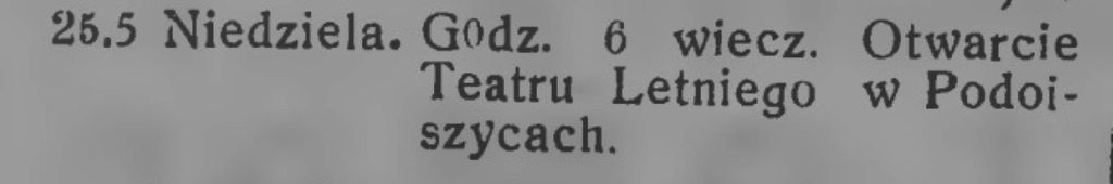 Teatr letni Szejera w Podolszycach